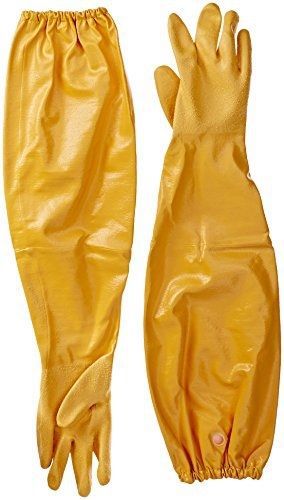 Atlas 772 l nitrile chemical resistant gloves (1-pair), 25&#034;, yellow for sale