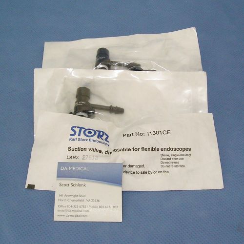 Karl Storz 11301CE Endoscopy Disposable Suction Valve, Three Units