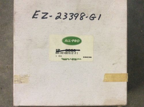 All-Pro IP 3008 Brake Shoe- Asbestos Set Of 2