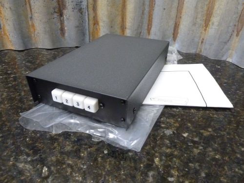 Brand New Pelco BMS504AF 4 Way Manual Video &amp; Audio Switcher Free Shipping Incl