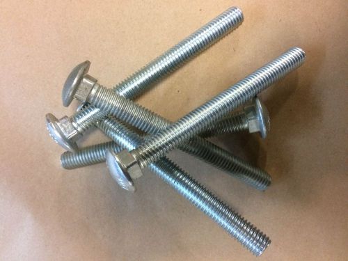 1/2&#034;-13 x 5&#034; (ft) coarse thread a307 grade a carriage bolt zinc plated pk 50 for sale
