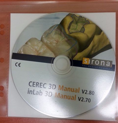 Cerec 3D Manual v2.80 / inLab 3D Manual v2.70, by Sirona