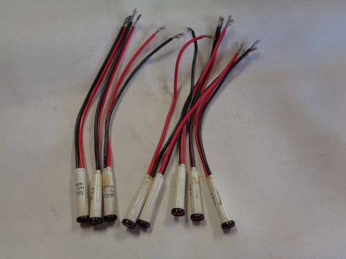 SOLICO 0140624 RED 14 VOLT INDICATOR LIGHT LOT OF ( 8 ) MARINE BOAT