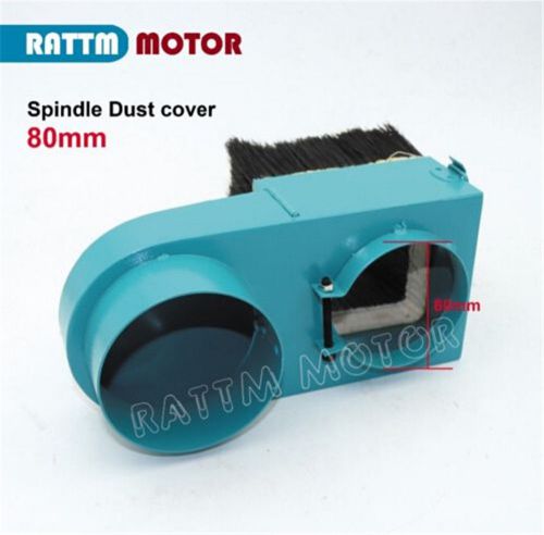 New 80mm Spindle Dust Cover Cleaner for Woodworking CNC Router Milling Machine