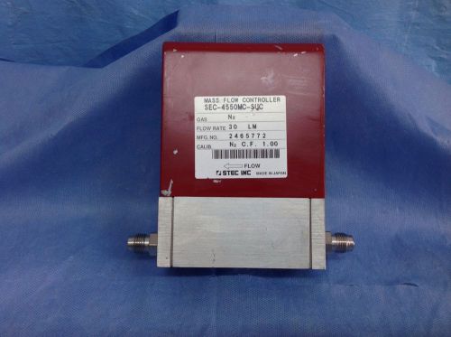 Stec inc.  sec-4550mc-suc mass flow controller, gas n2, flow rate 30 lm for sale