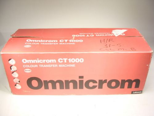 Omnicrom CT1000 CT 1000 Heat Color Transfer Laminator Binding Machine W/ Box!