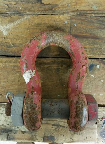 Crosby 30 ton shackle, 1-1/2&#034; pin, nut and keeper pin for sale