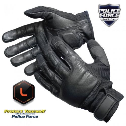Great Gift! Police Force Tactical Sap Gloves, Large, Streetwise Security.