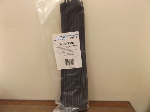 MARS WIRE TIES #86111 14&#034; 50LB TENSILE STRENGTH UV BLACK