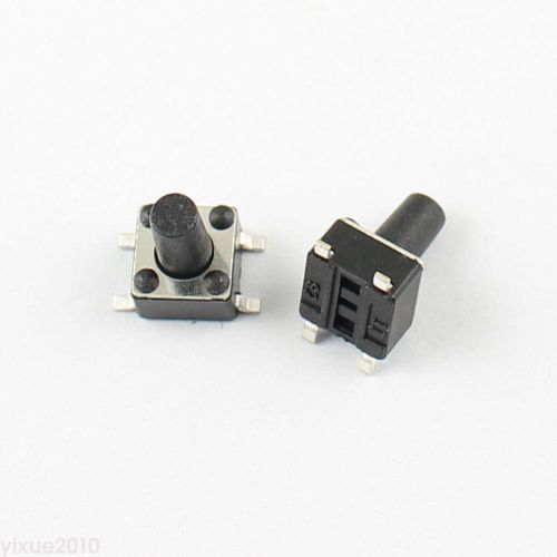 100Pcs Momentary Tactile Tact Push Button 4 Pin Switch SMT SMD 4.5x4.5x7mm