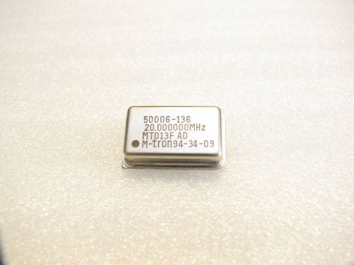 Lot of 63 M-tron PTI 50006-136 20MHz quartz oscillator