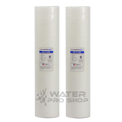 2 BIG BLUE Sediment Water Filters | 4.5 X 20&#034; | 1 Micron: Nsf Certified