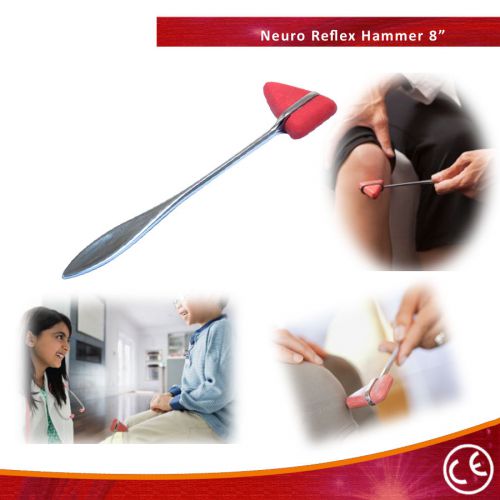 Bdeals 8&#034; Red Neuro Hammer Medical Reflex Taylor Percussion Tendon Fine Quality