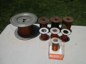 Vintage Mixed Lot Wire Spools for Electronic Repair / Hobbyists - Estate Finds