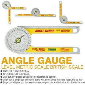 Pro-Site Miter Saw Protractor Accurate Angle Measurements Ruler Carpenter Tool