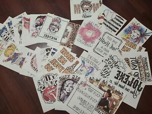 40 Ready To Press Sublimation Prints random mixed lot