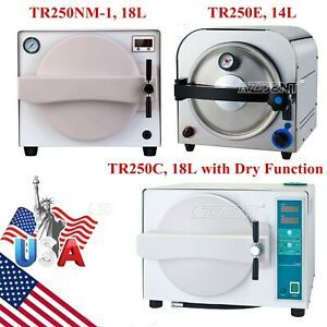 US 14L/18L Dental Autoclave Steam Sterilizer Medical Sterilization Lab
