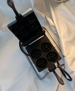 Carbon&#039;s Rugged XII Golden Waffle Iron Maker Baker Commercial Cast Iron WORKING