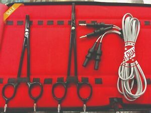 Non Stick Bipolar Artery Sealer Forceps Reusable- Set 6.5 &amp; 8.5 With 3mtr Cable