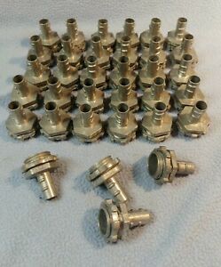 (34) 3/8&#034; Screw -In Connectors Die Cast Zinc Halex NOS