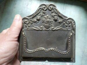 Business card holder Antique style metal vintage look