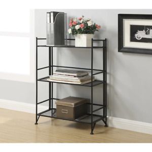 Porch &amp; Den Ferdinand 3-Tier Wide Folding Shelf