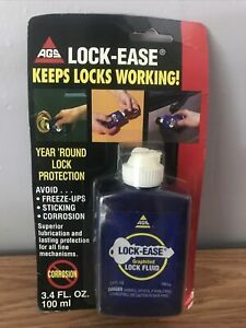 AGS Lock-Ease General Purpose Graphite Lock Fluid 3.4oz all types of locks LEK-4
