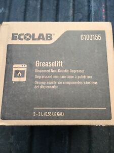 New 1 Case Ecolab 6100155 GreaseLift Grease Lift Non-Caustic Degreaser 2/2L Bags