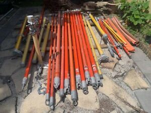 A.B. Chance LINEMANS STICKS GROUND SHOTGUN HASTINGS switch head stick Lot of 28