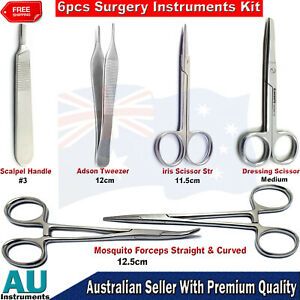 Dental Hemostat Surgical Forceps Tissue Suturing Scissors Cotton Dressing Forcep