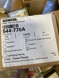 3 Siemens Electronic Room Sensor
