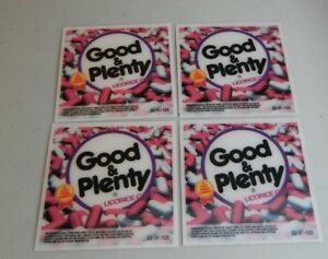 3D Good &amp; Plenty Display Cards for bulk vending candy machines (4 cards $3.50)