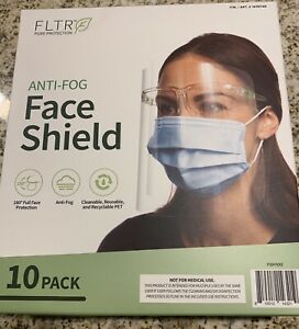 FLTR Pure Protection Anti-Fog Faceshield 10 pack