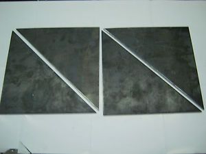 QTY 20 STEEL  PLATES GUSSET 3/16&#034; x 4&#034; x 4&#034;  HOT ROLLED STEEL