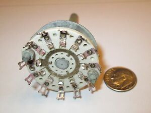 CRL CERAMIC  ROTARY SWITCH  1 POLE - 12  POSITIONS   * SHORTING *    1 PCS.  NOS