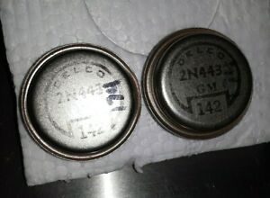 # 579L  DELCO GM 2N443  142  germanium PNP transistor Lot of 2 used