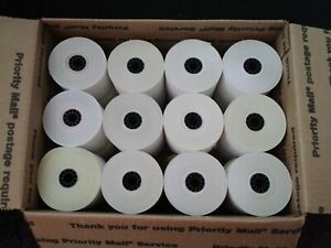 24  CASH REGISTER CARBONLESS PRINTER PAPER ROLLS
