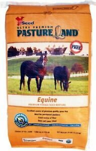X-Seed Pasture Land Equine Mixture with Micro-Boost Seed 25-Pound Orange New