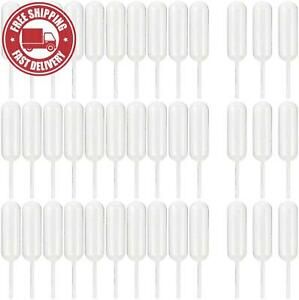 TOMNK 120pcs 4ml Plastic Cupcake Pipettes Squeeze Dropper Liquid Infuser Transfe