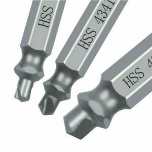 6pcs Drill Bits Broken Bolt Damage screw Extractor HSS Remover Durable