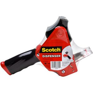 Scotch Heavy Duty Packaging Tape Dispenser ST-181, Foam Handle and Blade