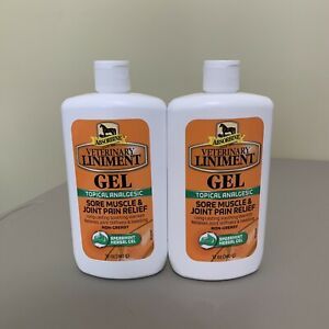 ABSORBINE VETERINARY LINIMENT GEL 12 Oz Muscle Joint Relief -2 Pack
