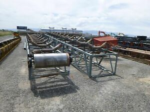 1997 Custombuilt 36 In. x 80 Ft Radial Stacker Conveyor 36x80 # 3058