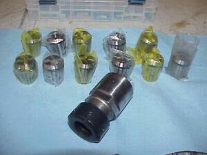 Atlas Craftsman 10&#034; 12&#034; Lathe Milling Collet Spindle Attachment W/ ER32 Collets