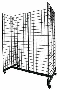 Black Grid Gondola Unit - Includes Base and Casters