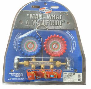 A/C MANIFOLD GAUGES UNIWELD QS4L5H FOR R410A R22 R404A  BR.  MANIFOLD No Hoses