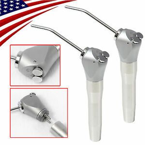 2 Pcs USA Dental Air Water Spray Triple 3 Way Syringe Handpiece w/ Tips 3 in 1