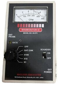 MiniMonitor III Radiation Survey Meter  - not calibrated - Model 05-575