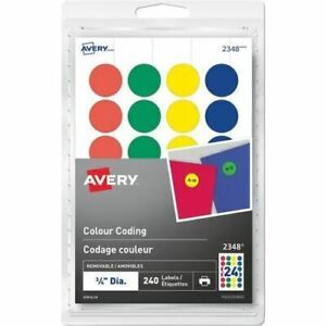 Avery® Removable Colour Coding Labels - AVE2348