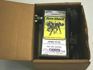 NIB Fi-Shock TN USA Sure-Shock Model SS-500 Indoor Electric Fence Controller